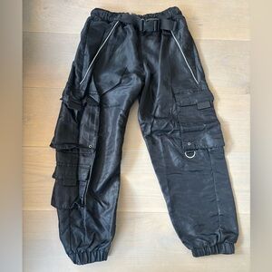 Urban Outfitters Black Katya Belted
Nylon Cargo Utility Y2K Pants